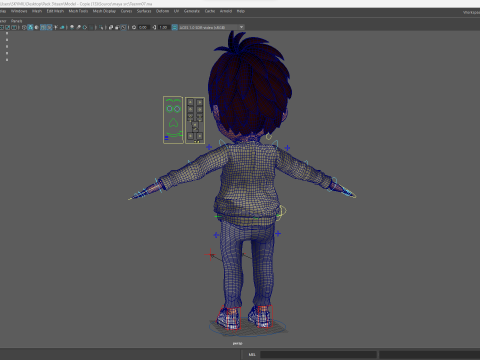 Stylized Happy Boy Rigged 3D Toon Model 3D 模型