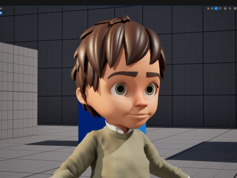 Stylized Happy Boy Rigged 3D Toon Model 3D 模型