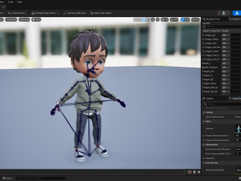 Stylized Happy Boy Rigged 3D Toon Model 3D 模型