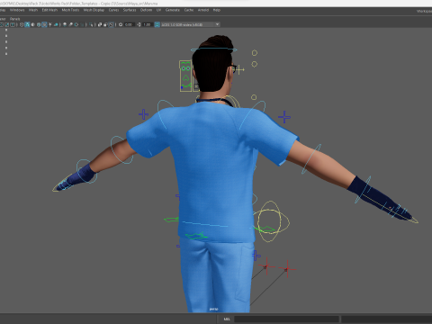 3D Medical Cartoon Doctor Model Full Rigged Toon Medic 3D Model