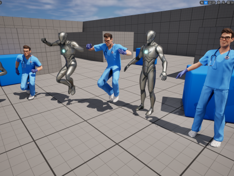 3D Medical Cartoon Doctor Model Full Rigged Toon Medic 3D Model