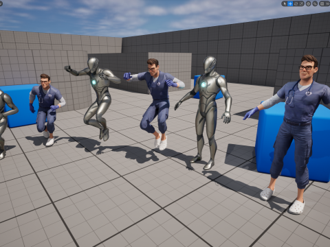 Stylized Cartoon Male Nurse Medical Doctor Character 3D Model