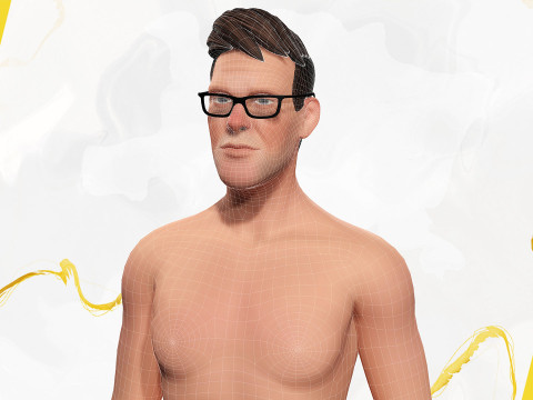 Stylized Cartoon Male Nurse Medical Doctor Character 3D Model