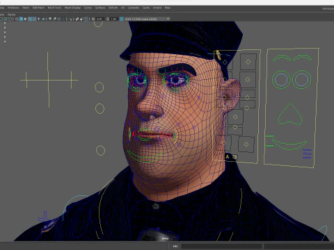 Manipulierter Polizist Toon Charakter Toon Cop 3D Modell