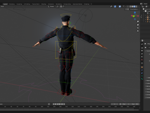 3D Law Enforcement Toon Character Police Officer 3Dモデル