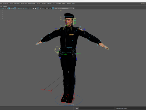 3D Law Enforcement Toon Character Police Officer 3Dモデル