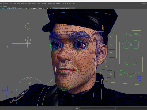 3D Law Enforcement Toon Character Police Officer 3D Model