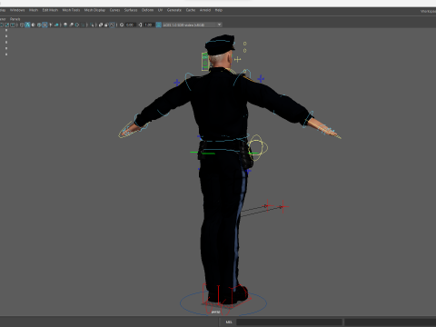 3D Law Enforcement Toon Character Police Officer 3Dモデル