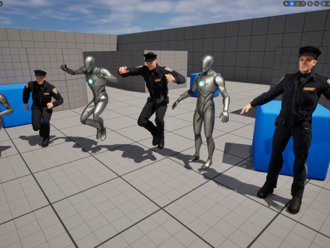 3D Law Enforcement Toon Character Police Officer 3D Model