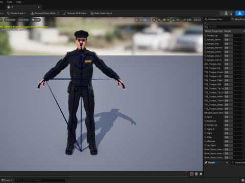 3D Law Enforcement Toon Character Police Officer 3Dモデル