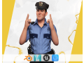 Stylized Cartoon Police Officer Policeman Rigged 3D Modell