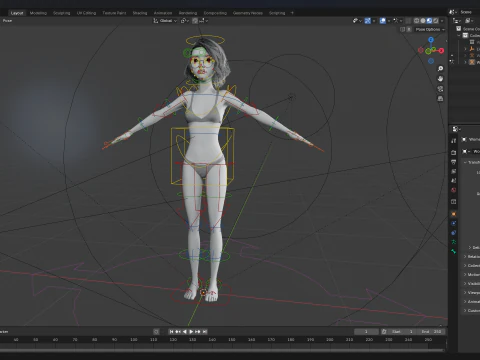 Free Stylized 3D Girl Stylized Toon Girl with Sunglasses 3D Model