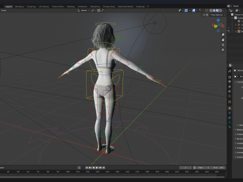 Free Stylized 3D Girl Stylized Toon Girl with Sunglasses 3D मॉडल