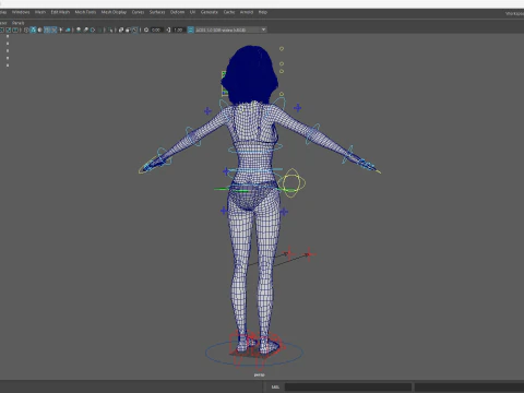 Free Stylized 3D Girl Stylized Toon Girl with Sunglasses 3D Model