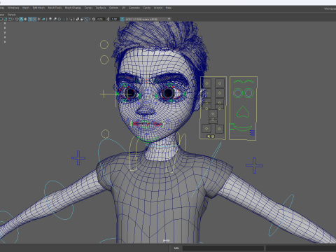 Free 3D Stylized Boy Toon Kid Character with T-Shirt Modèle 3D
