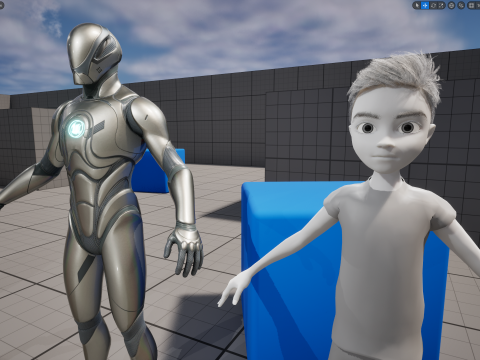 Free 3D Stylized Boy Toon Kid Character with T-Shirt Modèle 3D