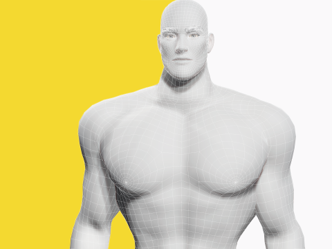 Free Stylized Strong Male Superhero Cartoon Rigged 3D Модель