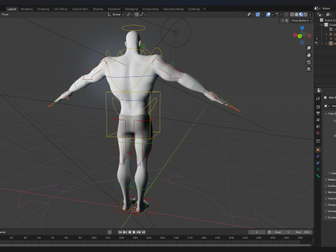 Free Stylized Strong Male Superhero Cartoon Rigged 3D Модель