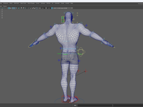 Free Stylized Strong Male Superhero Cartoon Rigged 3D Модель