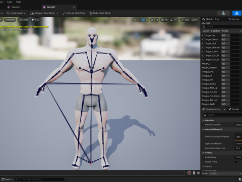 Free Stylized Strong Male Superhero Cartoon Rigged 3D Модель