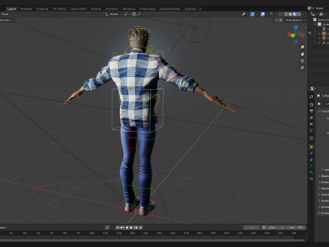 Intense Rugged Look Rigged Stylized Toon 3D Male Character Modello 3D