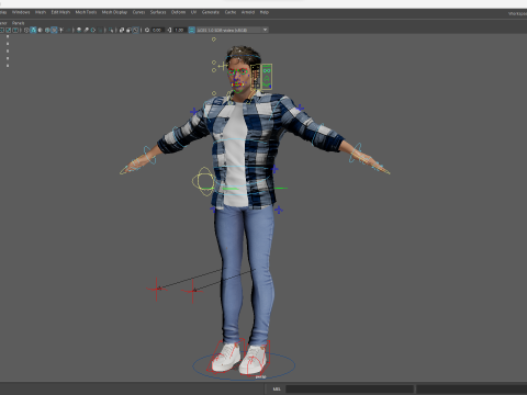 Intense Rugged Look Rigged Stylized Toon 3D Male Character Modello 3D