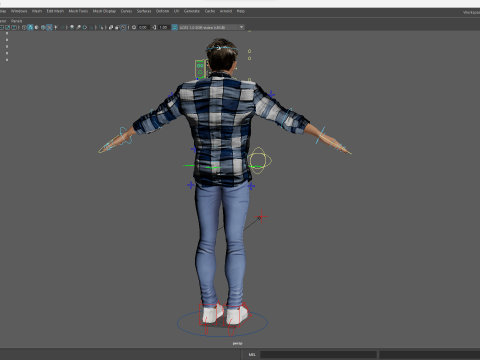 Intense Rugged Look Rigged Stylized Toon 3D Male Character Modello 3D
