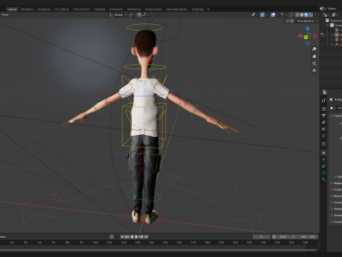 Fun and Quirky Male Rigged Exaggerated Toon 3D Guy Modello 3D
