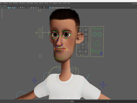 Fun and Quirky Male Rigged Exaggerated Toon 3D Guy Modello 3D