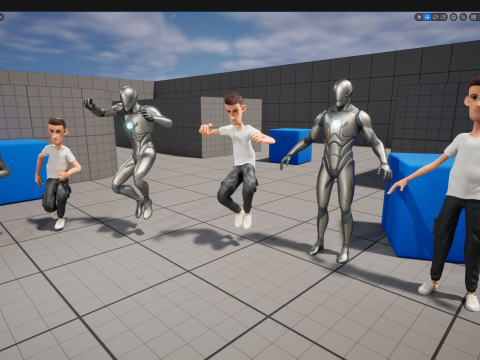 Fun and Quirky Male Rigged Exaggerated Toon 3D Guy Modello 3D