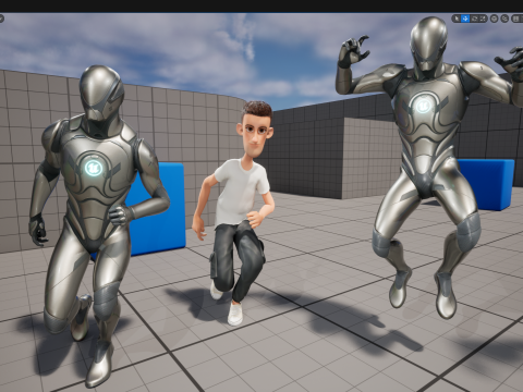 Fun and Quirky Male Rigged Exaggerated Toon 3D Guy Modello 3D