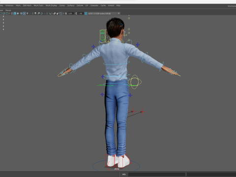 Intellectual Look with Glasses Stylized Professional Male Modello 3D