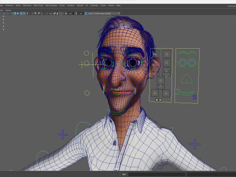 Quirky and Cheerful Rigged Toon 3D Smiling Man 3D Modell