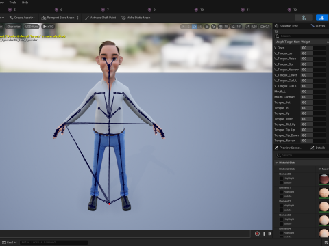 Quirky and Cheerful Rigged Toon 3D Smiling Man 3D Modell
