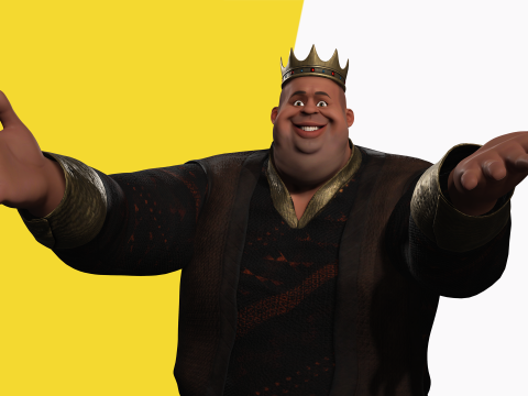 Medieval Royal Rigged Stylized 3D King Character 3D Модель