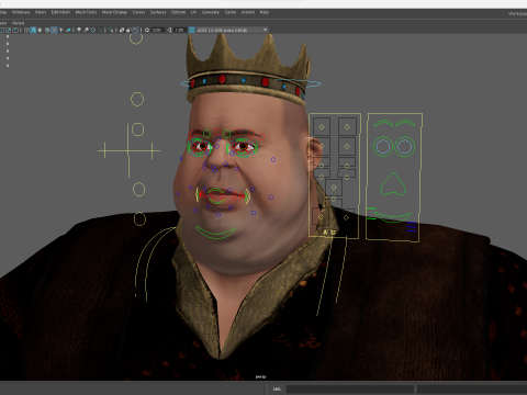 Medieval Royal Rigged Stylized 3D King Character 3D Модель