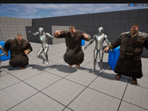 Medieval Royal Rigged Stylized 3D King Character 3D Модель