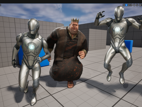 Medieval Royal Rigged Stylized 3D King Character 3D Модель