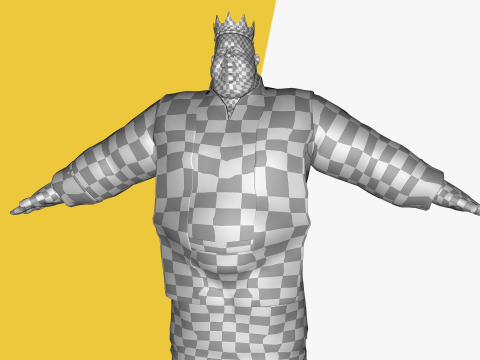 Medieval Royal Rigged Stylized 3D King Character 3D Модель