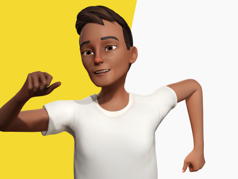 Relaxed and Cool Look Stylized 3D Young Male Character 3D मॉडल