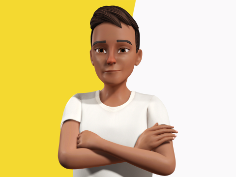 Relaxed and Cool Look Stylized 3D Young Male Character 3D मॉडल