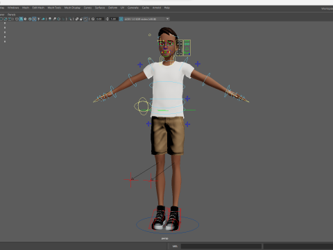 Relaxed and Cool Look Stylized 3D Young Male Character 3D मॉडल