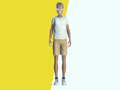 Relaxed and Cool Look Stylized 3D Young Male Character 3D Model