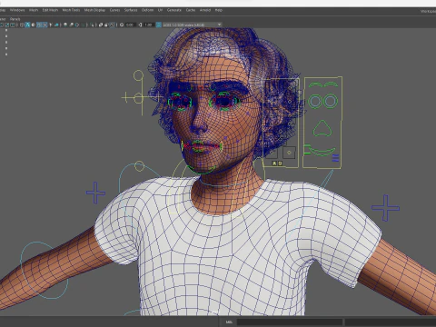 Charmante jongeman opgetuigd expressieve 3D-gelukkige jongen 3D Model