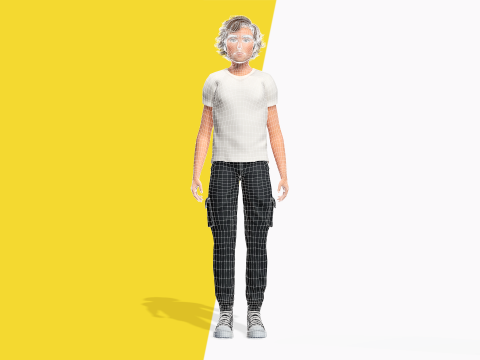 Charming Young Man Rigged Expressive 3D Happy Boy Modèle 3D
