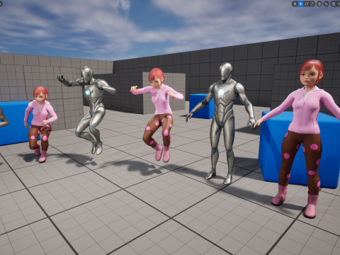 Sleepwear Pajama Outfit and Playful Pose Stylized 3D Cute 3D Model