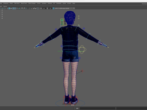 Edgy Fashion Look with Leather Jacket Cartoon Modern 3D 3D Model