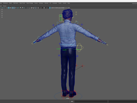 Smart Thoughtful and Classic Style 3d Senior Male Character Modello 3D