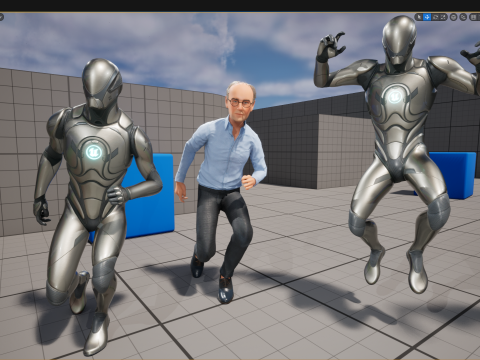 Smart Thoughtful and Classic Style 3d Senior Male Character Modello 3D