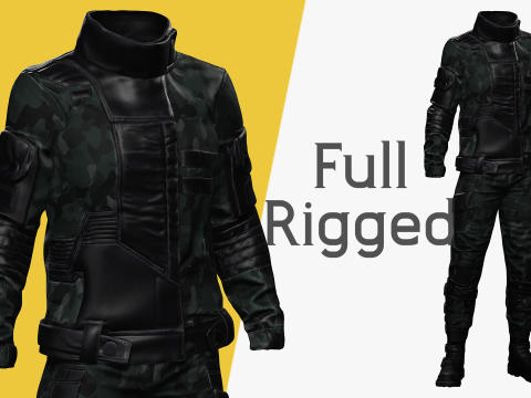 Rigged Outfit 3D Модель